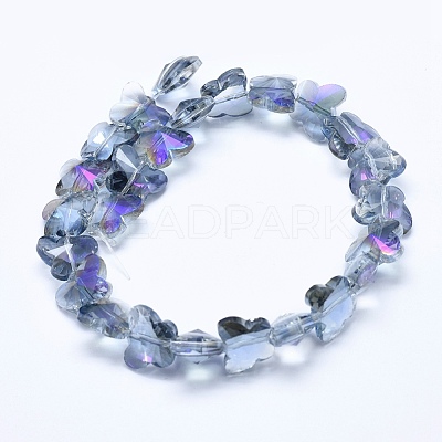 Electroplate Glass Beads Strands EGLA-F133-HP03-1