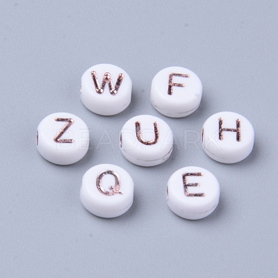 Opaque White Acrylic Beads sgMACR-SZ0001-11-1