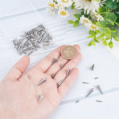 70Pcs 7 Style 304 & 201 Stainless Steel Pendants STAS-AR0002-06-1