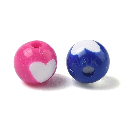 Opaque Acrylic Beads MACR-S775-8mm-M-1