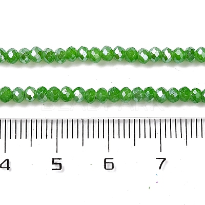 Baking Electroplate Glass Beads Strands DGLA-A039-J4mm-B11-1