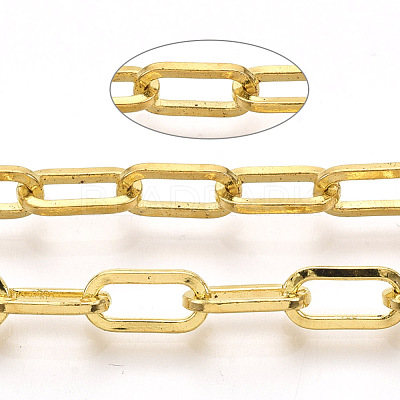Unwelded Iron Paperclip Chains CH-S125-02E-G-1