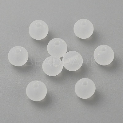 Transparent Acrylic Ball Beads X-FACR-R021-6mm-16-1