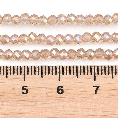 Electroplate Glass Beads Strands LS-EGLA-R048-2mm-33-1
