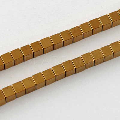 Non-magnetic Synthetic Hematite Beads Strands G-Q876-2mm-3-1