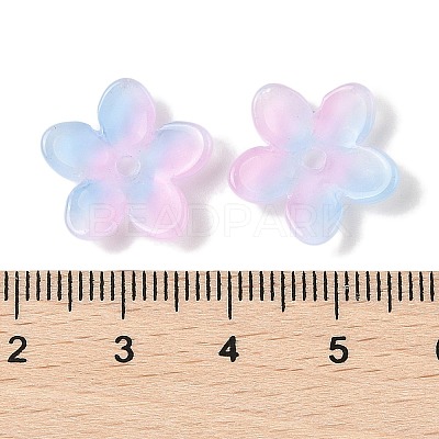 Transparent Spray Paint Glass Beads GLAA-Z011-07L-1