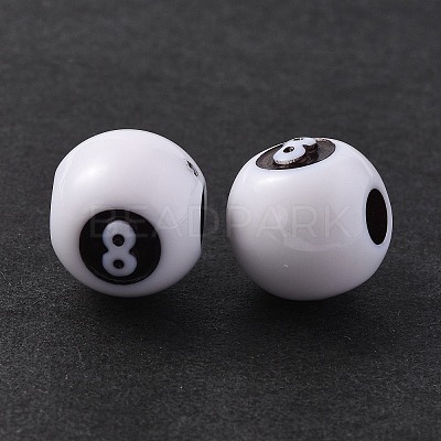 Opaque Acrylic Beads OACR-P007-69-1