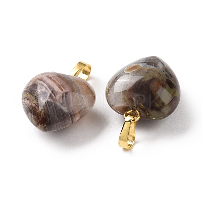 Natural Gemstone Pendants G-I311-A09-G-1