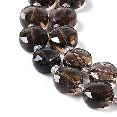 Natural Smoky Quartz Beads Strands G-N342-11-1