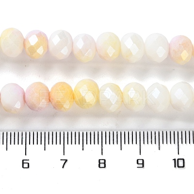 Electroplate Glass Beads Strands LAMP-S068-02P-1