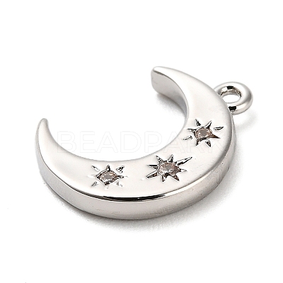 Brass Micro Pave Cubic Zirconia Pendants KK-L229-028P-1