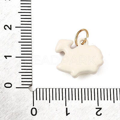 Printed 304 Stainless Steel Charms SA-CBA59B8-02E-G-1