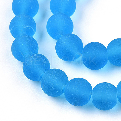 Transparent Glass Beads Strands GLAA-T032-T8mm-MD06-1