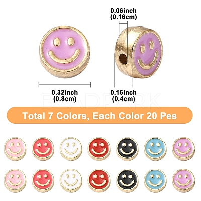 20Pcs Alloy Enamel Beads FIND-YW0009-18A-1