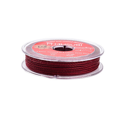 2-Ply Round Waxed Cotton Thread Cords YC-T004-01A-10-1