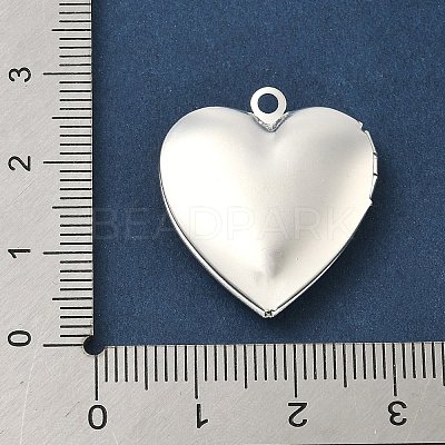 Heart Brass Locket Pendants KK-K414-12D-S-1