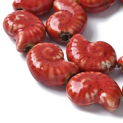 Ocean Series Handmade Porcelain Beads PORC-R002-03G-1