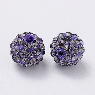Pave Disco Ball Beads RB-H258-8MM-539-1