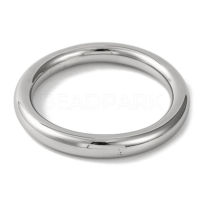 Plain 304 Stainless Steel Bangles for Women BJEW-B104-32C-P-1