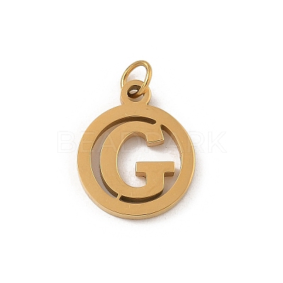 304 Stainless Steel Charms
with Jump Ring STAS-R001-02G-G-1