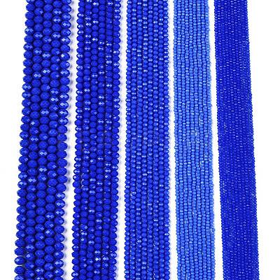 Opaque Solid Color Imitation Jade Glass Beads Strands EGLA-A044-P6mm-D32-1