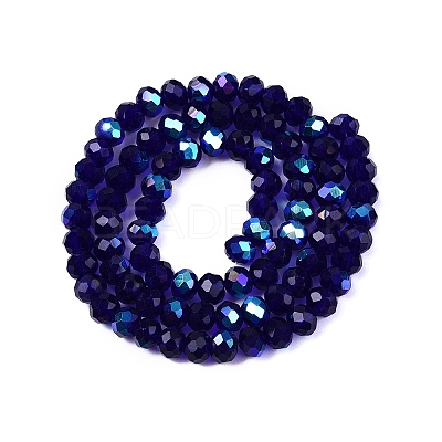 Electroplate Glass Beads Strands EGLA-A044-T6mm-L06-1