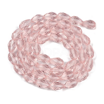 Transparent Glass Beads Strands EGLA-N013-T8mm-D18-1