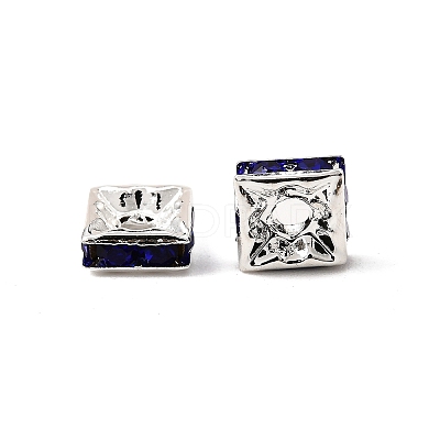 Brass Rhinestone Spacer Beads RSB072-1