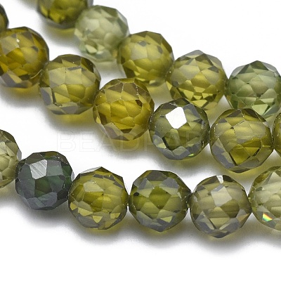 Cubic Zirconia Beads Strands G-G792-47-07C-1