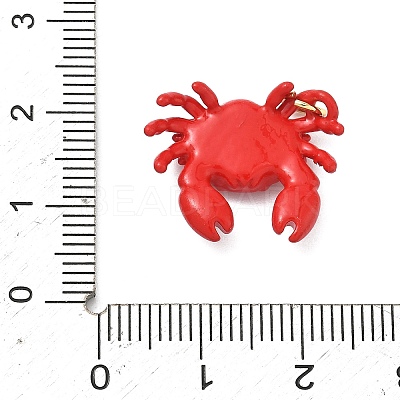 Brass Enamel Pendants KK-G555-20G-03-1