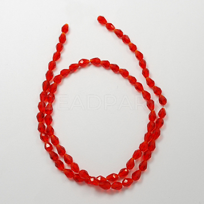 Glass Beads Strands X-GLAA-R024-11x8mm-14-1
