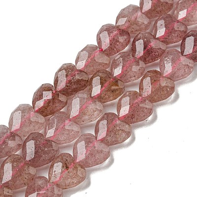 Natural Green Strawberry Quartz Beads Strands G-P544-E04-01-1