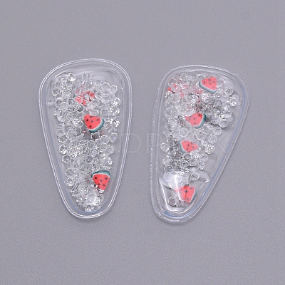 Plastic with Resin and Polymer Clay Accessories RESI-CJC0007-32I-1