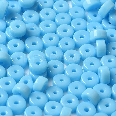 Opaque Colours Glass Seed Beads SEED-E001-P3x6mm-08-1