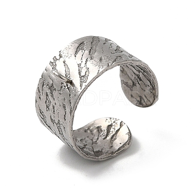 Tarnish Resistant 304 Stainless Steel Cuff Ring Settings STAS-E202-01P-1