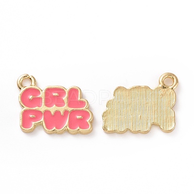 Alloy Enamel Charms ENAM-G201-01LG-B-1