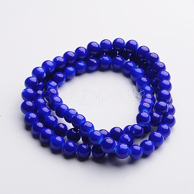 Painted Glass Bead Strands DGLA-S071-4mm-M-1
