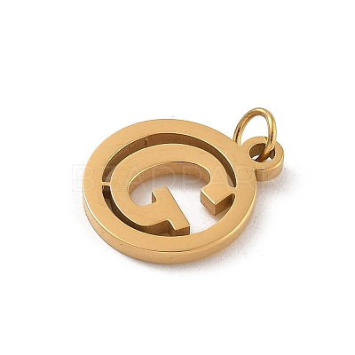 304 Stainless Steel Charms
with Jump Ring LS-STAS-R001-02G-G-1