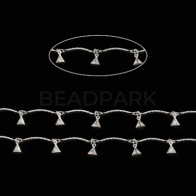 Brass Curved Bar Link Chains CHC-M025-44S-1