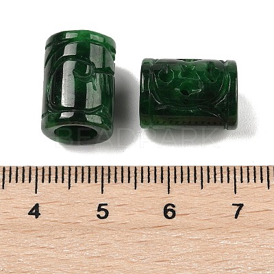 Natural Myanmar Jade/Burmese Jade Carved European Beads G-E418-28-01-1