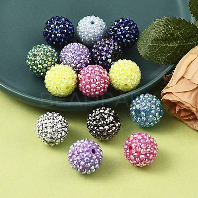 AB-Color Resin Rhinestone Beads RESI-S315-18x20-M-1