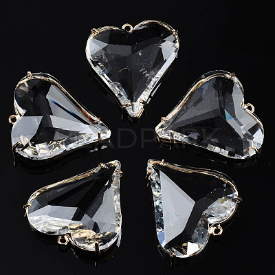 Transparent Glass Pendants X-GLAA-Q088-022-1