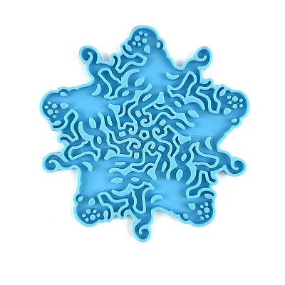 DIY Christmas Snowflake Pendant Food Grade Silicone Molds XMAS-PW0001-011A-1