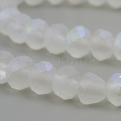 Electroplate Glass Beads Strands EGLA-S141-4mm-01E-1