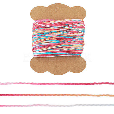 50M Gradient Color Waxed Polyester Cords YC-TADJ0001-04B-1