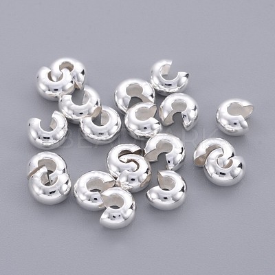 Brass Crimp Beads Covers X-EC266-2S-1
