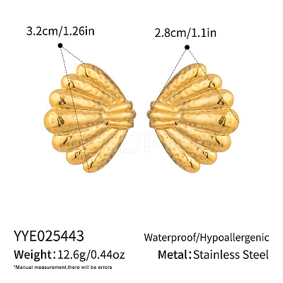 304 Stainless Steel Stud Earrings for Women XO6251-1