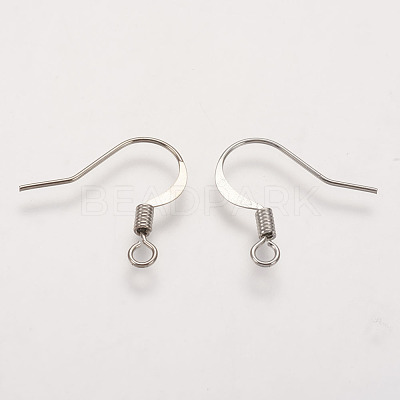 Brass French Earring Hooks KK-Q366-P-NF-1