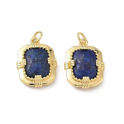 Dyed Natural Lapis Lazuli Pendants GG-CBA080E-02G-1