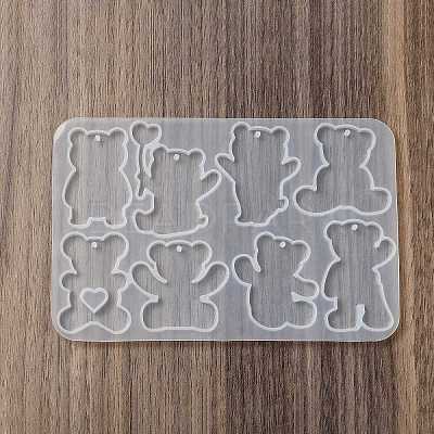 Bear DIY Pendant Silhouette Silicone Molds SIL-F010-02-1